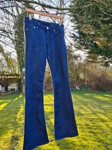 H&M Schlag-Jeans 70er Style Gr.30/34 Denim darkblue Stretch flared - Bild 1 von 10