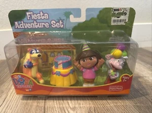 DORA THE EXPLORER 2003 Fisher Price Fiesta Adventure Set Boots Swiper Nick Jr - Picture 1 of 5
