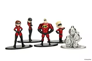 NANO METALFIGS DISNEY PIXAR 5 PACK INCREDIBLES 2 NEW! - Picture 1 of 5