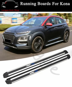2PCS Running Board Fits for Hyundai Kona 2018-2022 Side Step Nerf Bars Protector - Picture 1 of 5