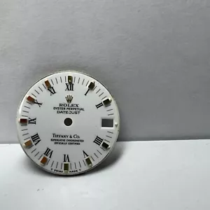 AUTHENTIC Rolex Tiffany & Co Midsize Datejust President ENEMAL WHITE Dial RARE - Picture 1 of 5