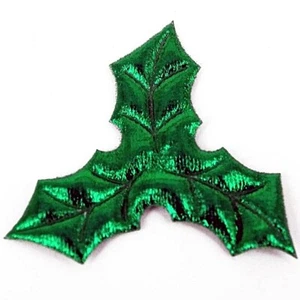 Green Holly for cards & Decorations, Ideal for kids craft, Xmas, Pk of 10  - Picture 1 of 2
