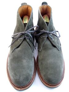 Allen Edmonds "CHANDLER" Men's CHUKKA Boots 10 D Loden Green Suede USA (312N)