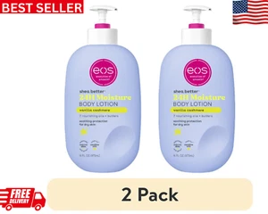 Neu eos Shea Better Körperlotion für trockene Haut | Vanille Kaschmir | 16 Unzen (2er Pack) - Bild 1 von 7