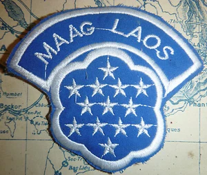 CIA MAAG LAOS - Patch - US 7th SPECIAL FORCES - WHITE STAR - Vietnam War - XX, B - Picture 1 of 2