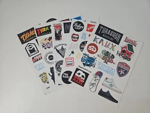 Lot Of 5 Skateboard Sticker Pages Various Advertisers 8.5"x11" From Thrasher Mag - Picture 1 of 6