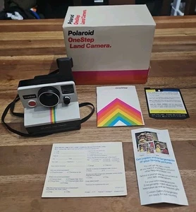 Macchina fotografica terrestre Polaroid OneStep originale vintage + extra - Foto 1 di 11