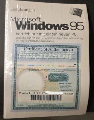 Microsoft Windows 95 (MIT USB Unterstützung) - Deutsch - NEUWARE - Bild 1 von 2