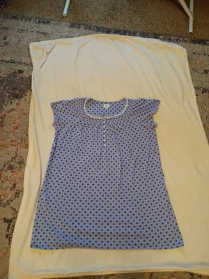 Camisón Aria Collection 2xl Femenino Confortanle Lavanda y Azul Foto 1 de 4