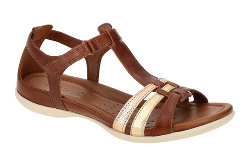 Scarpe Ecco FLASH marrone sandali da donna cinturino sandali 24087360871 nuove