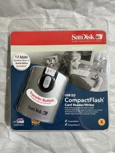 NEW SanDisk CompactFlash Card Reader/Writer CF Type I/II ImageMate USB 2.0 - Picture 1 of 3