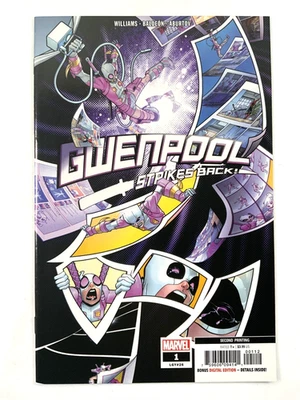 Marvel GWENPOOL STRIKES BACK (2019) #1 2nd Print Variant VF/NM (9.0) Ships FREE! - Image 1 of 4