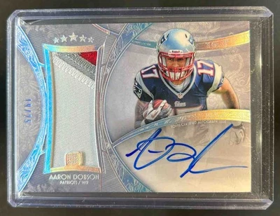 2013 Topps Five Star Aaron Dobson Rookie Patch Auto Rainbow RC #19/25 Patriots - Image 1 of 2