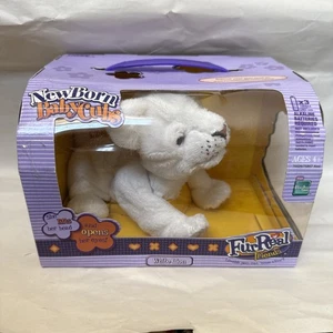 FurReal Friends Newborn Baby Cubs White Lion 2005 New Old Stock - Picture 1 of 5