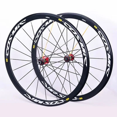  700C Road Bike Wheelset 30/40/50mm Rim V/Disc Brake Wheels 6 Jaw 3 Teeth Hub - Image 1 of 4