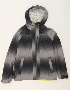 HELLY HANSEN Mens Hooded Rain Jacket UK 40 Large Grey Colourblock BP01 - Picture 1 of 3