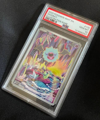 Woobat - Pokemon TCG White Flare WHT Illustration Rare #119/086 PSA 10 GEM MINT! - Image 1 of 4