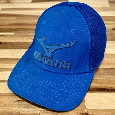 NEW ERA Mizuno Blue Mesh Performance Baseball Hat One Size Fits All OSFA - Image 1 of 4