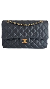 Chanel Black Medium Lambskin Double Flap Bag - Picture 1 of 9