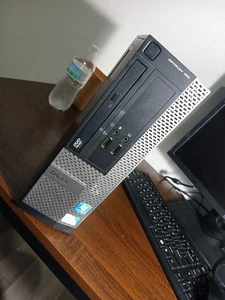 WORK FROM HOME BUNDLE - Dell Desktop Computer PC Monitor KB WIFI Mouse - FAST - Picture 1 of 12