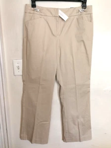 New York Company Womens 10 Average Pants Brown Bootcut Stretch 7th Avenue Pocket - Picture 1 of 6