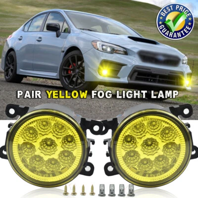 PAR de luces antiniebla transparentes para parachoques delantero para Subaru WRX STI 2016-2019 2020 Foto 1 de 4