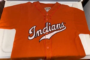 Cleveland Indians Cooperstown Collection Vintage Jersey Baseball Orange 90’s LG - Picture 1 of 4