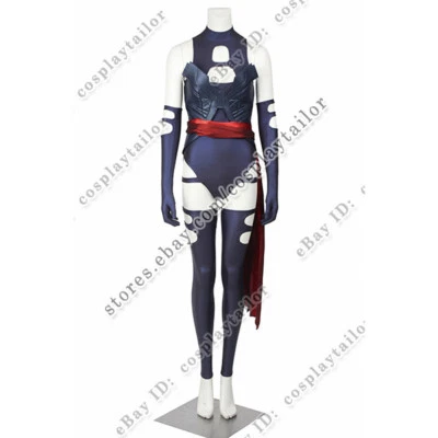 X Hombres Apocalipsis Psylocke Cosplay Disfraz Uniforme Mono Conjunto Completo Foto 1 de 4