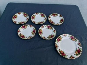 ROYAL ALBERT *OLD COUNTRY ROSES* (6 STÜCK ) TELLER BROT & BUTTER & 1 SALAT - Bild 1 von 5