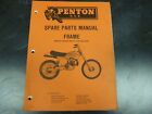 Penton Usa Mc-5 125 250 400 Motocross Motorcycle Frame Parts Catalog Manual 9/76