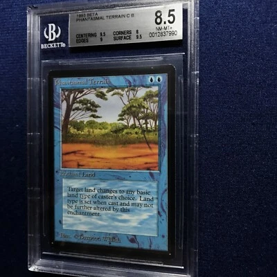 MTG BETA Phantasmal Terrain BGS8.5 NM-MT+ (9.5 centering/surface) 1993 - Image 1 of 2