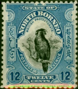 North Borneo 1925 12c Deep Blue SG285 Fine LMM - Picture 1 of 1