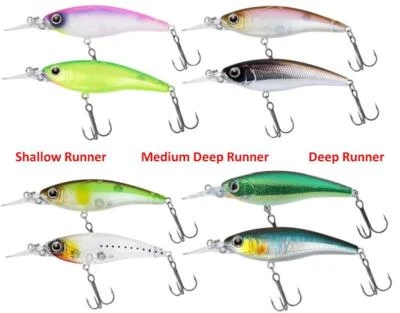 DAIWA STEEZ SHAD 6cm 60SP-SR I 60SP-MR I 60SP-DR Wobbler Hecht Barsch Zander - Bild 1 von 4