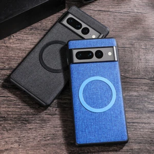 Funda de teléfono magnética PU para Google Pixel 9 Pro XL 8 7 7A 6 cubierta mate a prueba de golpes - Imagen 1 de 19