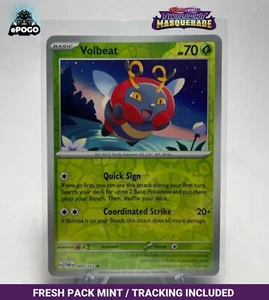 Volbeat 009/167 Holograma Inverso Pokemon Juego de Cartas Coleccionables: Twilight Masquerade COMO NUEVO ENVIADO HOY - Imagen 1 de 2
