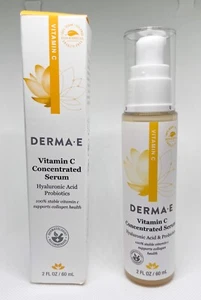 DermaE Vitamin C Concentrated Serum Hyaluronic Acid Vitamin E Probiotics 2.0 oz. - Picture 1 of 2