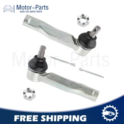 Pair (2) New Front Outer Tie Rod Links for 2001 2002 2003 2004 2005 Lexus IS300 - Image 1 of 4