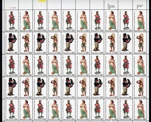 United States 1986 American Folk Art Scott# 2240-2243 Full Sheet Mint XF OG NH - Picture 1 of 1