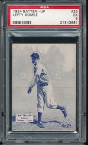 1934 Batter-Up Lefty/Vernon Gomez #23 PSA 5 - Yankees