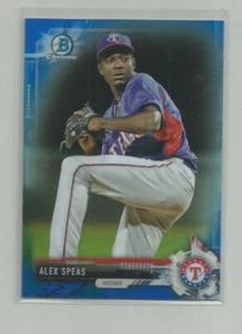 2017 Bowman Cromo ALEX SPEAS Blu Rifrattore 042/150 - Foto 1 di 1