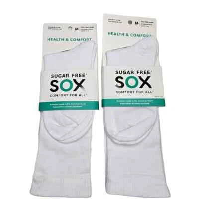 Non-Binding Knee Length Women's Pack Of 2 Circulatory Socks White Size Medium - Image 1 of 4