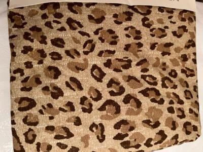 Ralph Lauren SPA Desert Retreat Orgánico Doble Sábana Plana Leopardo Marrón Ropa de Cama Foto 1 de 4