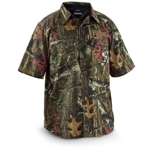 Walls Mossy Oak Men's S/S Camo Hunting Shirt, MOI, Medium *Reg $34.99 - Picture 1 of 2