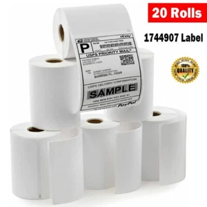 20 Rolls 220 per Roll Thermal 4x6 Shipping Labels Compatible Dymo 4XL 1744907 US - Picture 1 of 7