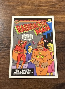 The Simpsons Series 1 Radioactive Man 74 Cover Ape #R6 Card Skybox 1993 Bongo