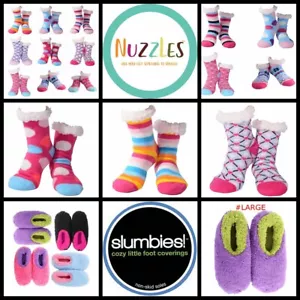 SLUMBIES NUZZLES Women Furry Non-Slip Slipper Soft Bedding Sock Foot Pals Gift - Bild 1 von 15