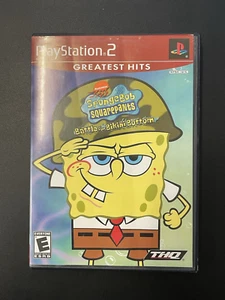 Bob Esponja Pantalones Cuadrados Batalla por Parte Inferior de Bikini, PS2, Grandes Éxitos, Completo En Caja Original - Imagen 1 de 9