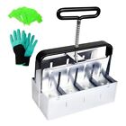 Upgraded Soil Block Maker, 8x2 Inches Hand Held Seed Non-slip handle 8 x 2''