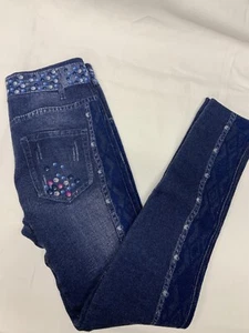 New Jeggings,juniors One Size,(fits Sizes 4 To 10) Screen Printed , Fleece Lined - Picture 1 of 6
