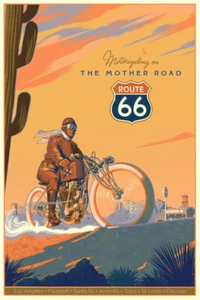Laurent Durieux Excelsior Route 66 Reg Screen Print Poster Mondo Artist! - Picture 1 of 1